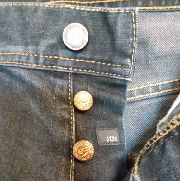 🔴 SALE A/X Armani Exchange J130 Button Fly Skinny Jeans Dark Wash 36 Short - Picture 5 of 13